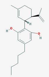 CBD cannabidiol molecule 